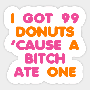 99 Donuts Sticker